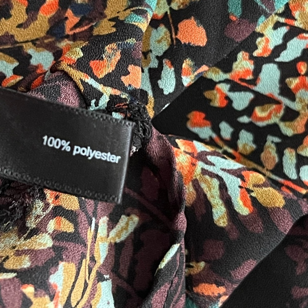 The Limited x 2000s Colorful Changing Leaves Faux Wrap Sleeveless Top - Picture 9 of 9